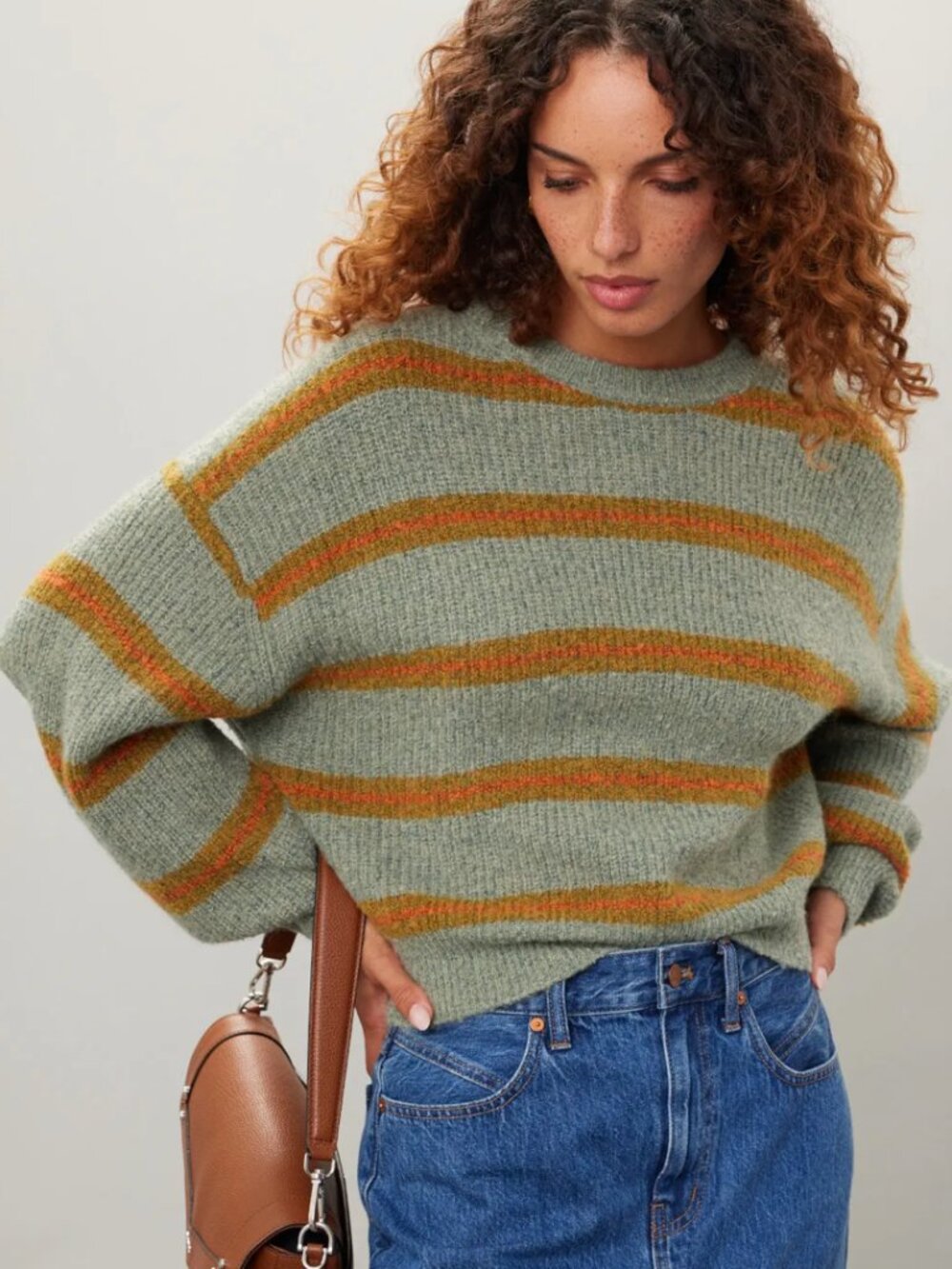 Spiritual Gangster Stripe Blake Crewneck